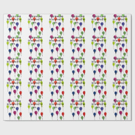 Papel De Presente Que o seu dia seja especial balões coloridos