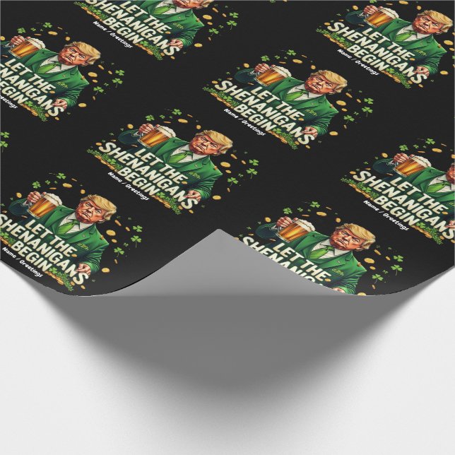 Papel De Presente Que Os Shenanigans Comecem Ruas Engraçadas. (Ponta)