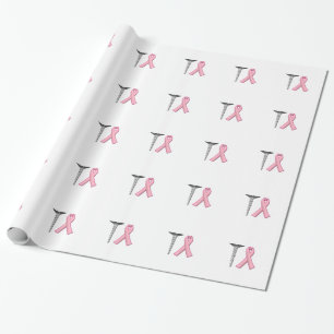 Papel De Presente Que se lixe o Cancer da mama! Sobrevivente Humor