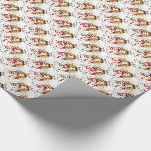 Papel De Presente Quebra/Anjos de Presente de Natal
