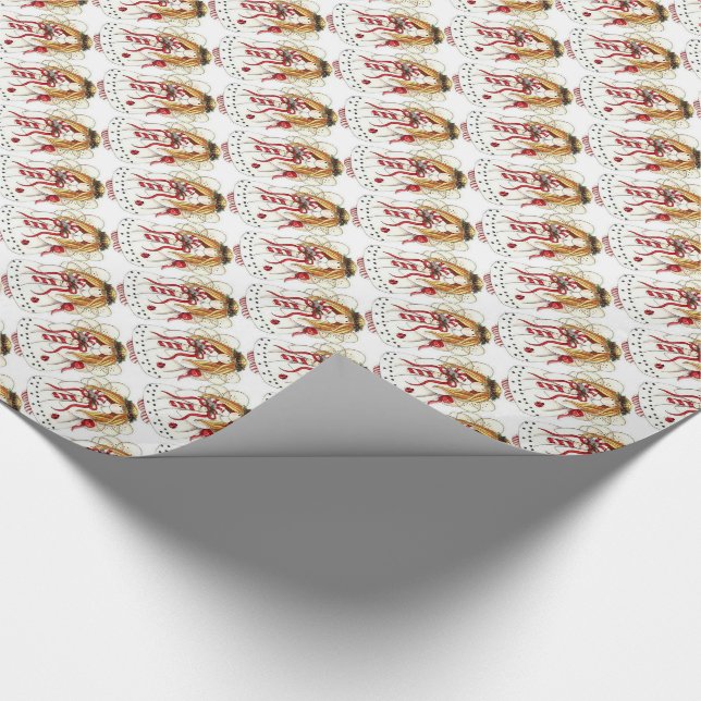 Papel De Presente Quebra/Anjos de Presente de Natal (Ponta)