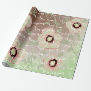 Papel De Presente Quebra bonito no Presente Grande Flor