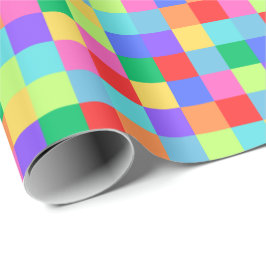 Papel De Presente Quebra-cabeça Colorida de Presente Colorida no Arc