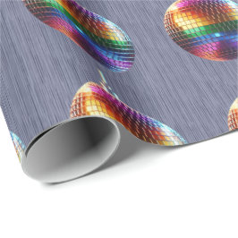Papel De Presente Quebra de dobra do Rainbow Disco