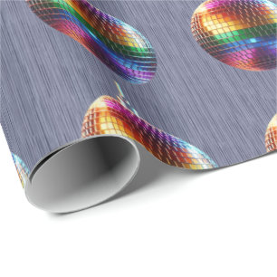 Papel De Presente Quebra de dobra do Rainbow Disco