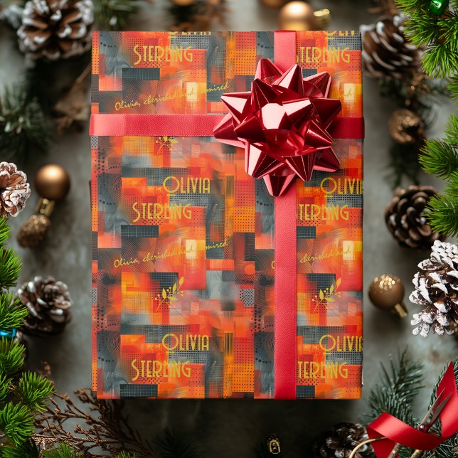 Papel De Presente Quebra de presente com inspiração urbana personali (Criador carregado)