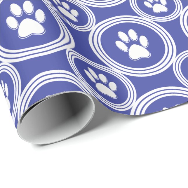 Papel De Presente Quebra de presente de mão (Indigo) (Ponta do rolo)