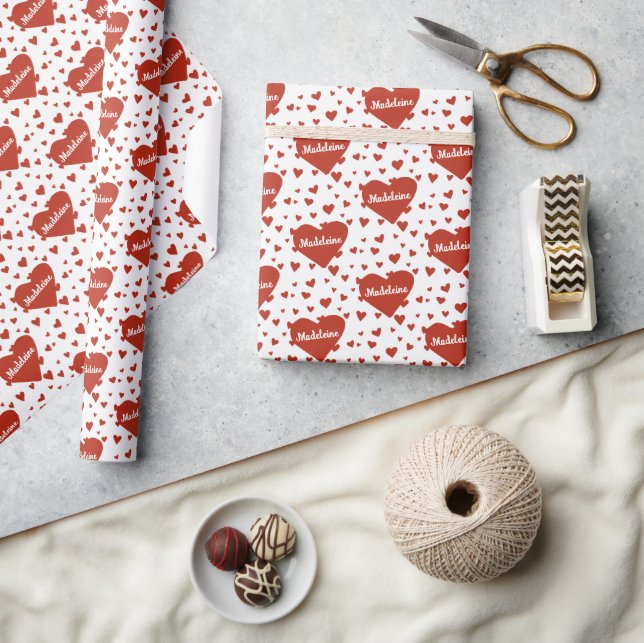 Papel De Presente Quebra de Presente do Namorados de Nome Personaliz (Artesanato)