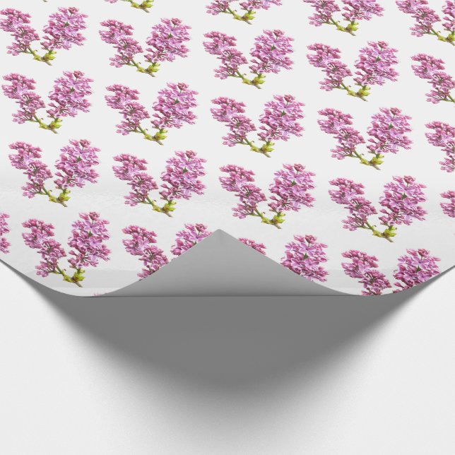Papel De Presente Quebra de Presente - Lilac Blossomas (Ponta)