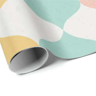 Papel De Presente Quebra de Presente Moderna do Pastel do Meio-Sécul