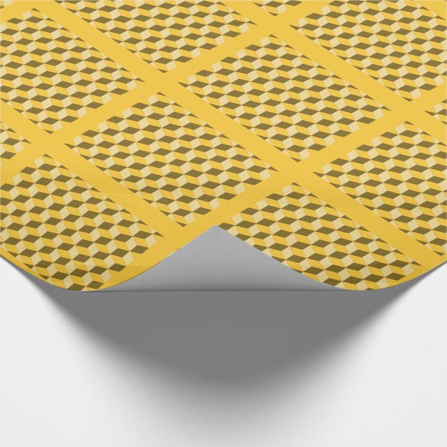 Papel De Presente Quebra de Presente - Patches de Três Blocos Dimens (Ponta)