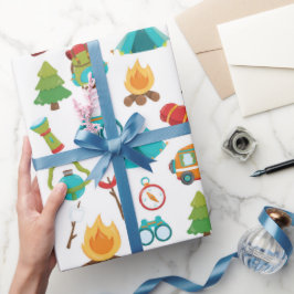 Papel De Presente quebra- estilos de acampamento de corte