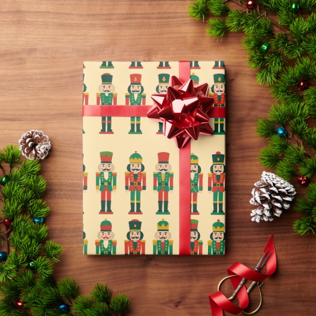 Papel De Presente Quebra-Nozes de Natal em Luz (Presente de Natal)
