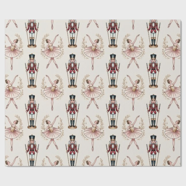 Papel De Presente Quebra-Nozes e Bailarina da dança ballet trendy    (Aberto)