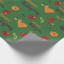 Queda Festiva Bompkins Dia de Ação de Graças Verde