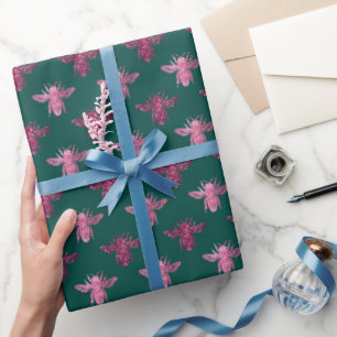 Papel De Presente Queen Bee Pattern