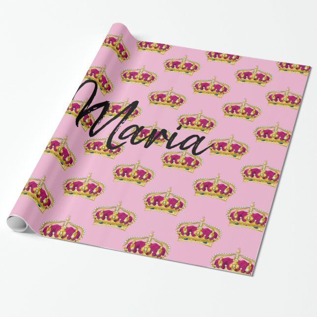 Papel De Presente Queen Maria Wrapping Paper (Desenrolado)