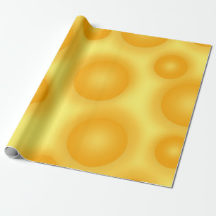 Papel De Presente Queijo suíço amarelo