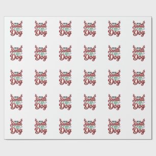 Papel De Presente Querido Papai Noel Foi O Cachorro Camiseta De Nata