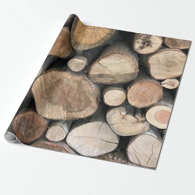 Papel De Presente Quinto Aniversário de Casamento (Desenrolado)