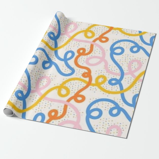 Papel De Presente Rabiscar (Desenrolado)