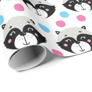 Papel De Presente Raccoon