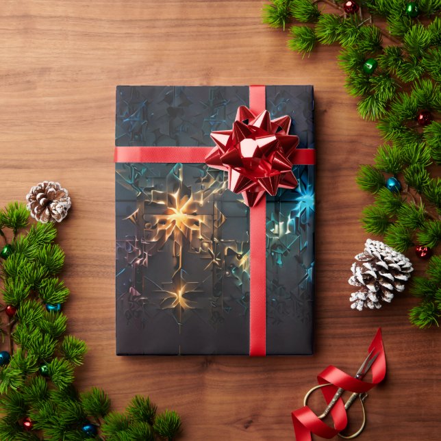 Papel De Presente Radiação Laser Light Show (Presente de Natal)