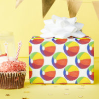 Rainbow Beach Ball Summer Divertido Beachball Seas