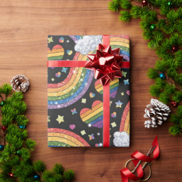 Papel De Presente Rainbow Glitter | LGBTQ+