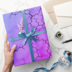 Papel De Presente Rainbow Marbled Heart