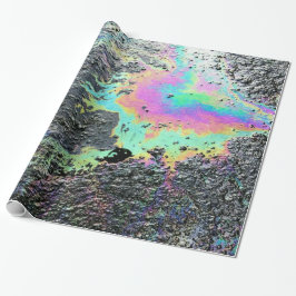 Papel De Presente Rainbow Oil Slick