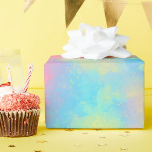 Papel De Presente Rainbow Paint Splatter