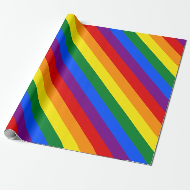 Papel De Presente Rainbow Pride (Desenrolado)