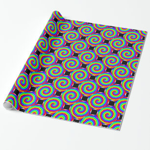 Papel De Presente Rainbow Spiral por Kenneth Yoncich