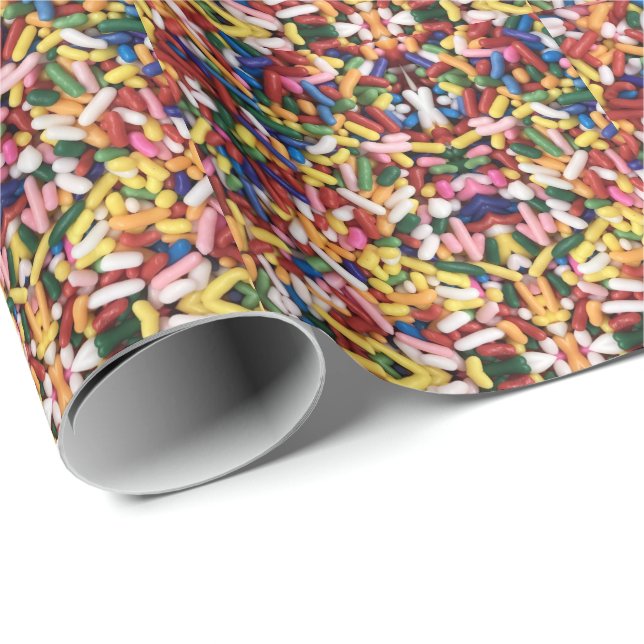 Papel De Presente Rainbow Sprinkles (Ponta do rolo)