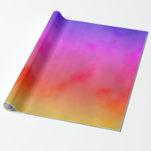 Papel De Presente Rainbow Vapor