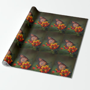 Papel De Presente Rainha Borboleta em ordenheira tropical