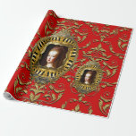 Papel De Presente Rainha da França em Vermelho<br><div class="desc">Está tudo na arte da apresentação. Obtenha sua inspiração barroca fluindo com este papel Romântico Marie Antoinette Wrapping para cada ocasião. Este jornal da Rainha da França é perfeito para qualquer um que ama todas as coisas em francês. Por que não ter um Natal real do passado debaixo da árvore...</div>