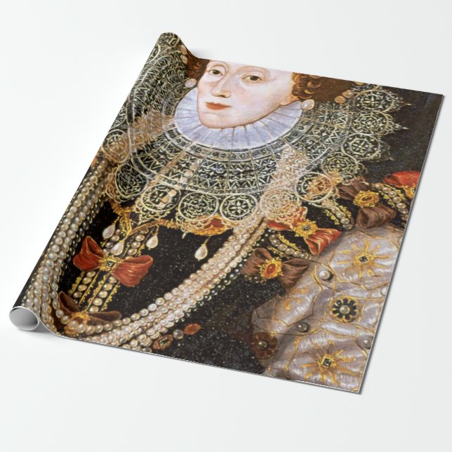 Papel De Presente Rainha Elizabeth I (Desenrolado)
