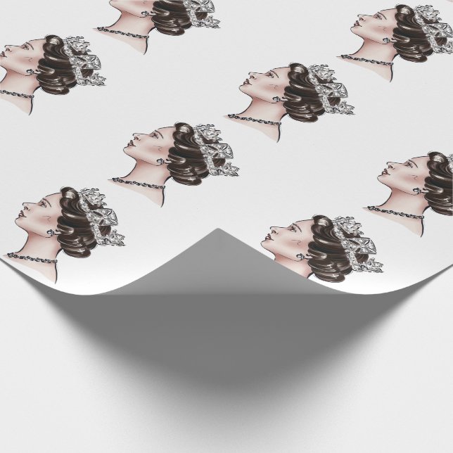 Papel De Presente Rainha Elizabeth II (Ponta)