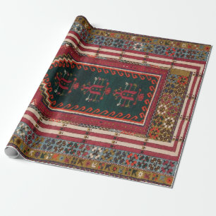 Papel De Presente Raio Antiquado Oriental Kilim