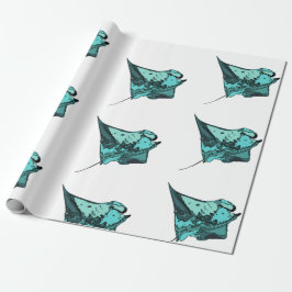 Papel De Presente Raio de Manta, (birostris do Manta)