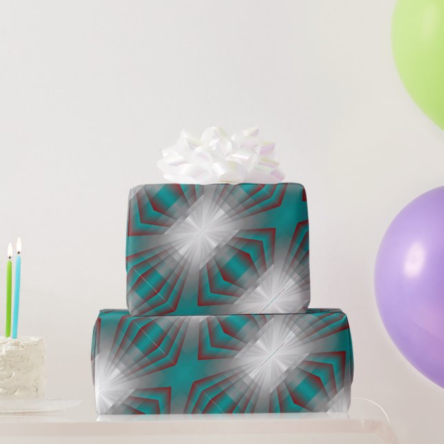 Papel De Presente Raios Fluxos (Presentes para festas)