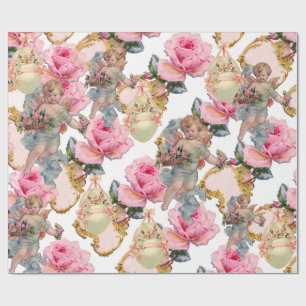 PAPEL DE PRESENTE RAIOS ROMÂNTICOS DE PINCO, OVOS ORIENTADORES