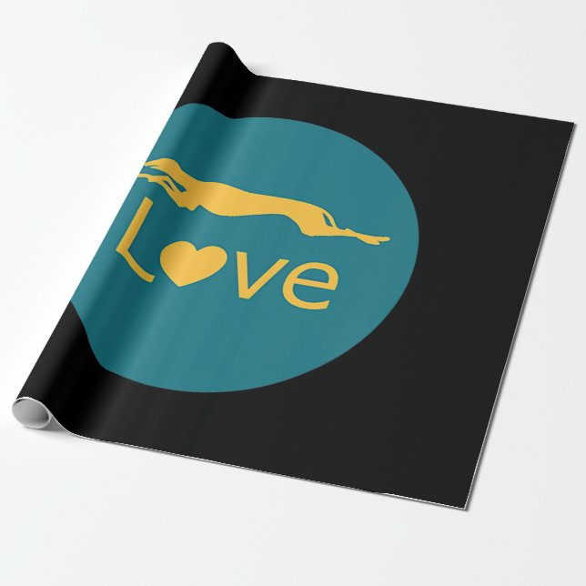 Papel De Presente Raiva Aposentada do Amor a Greyhound (Desenrolado)