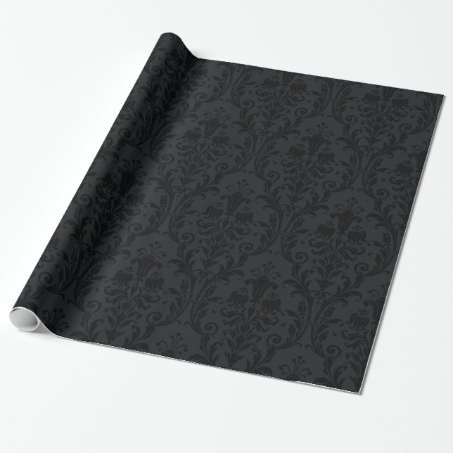 Papel De Presente Raiva Preta (Desenrolado)