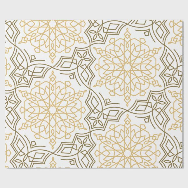 Papel De Presente Ramadan Geométrico (Aberto)