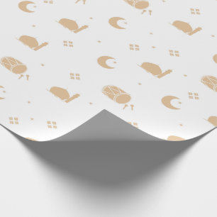 Papel De Presente Ramadan Kareem Eid Mubarak Happy Eid Wraps