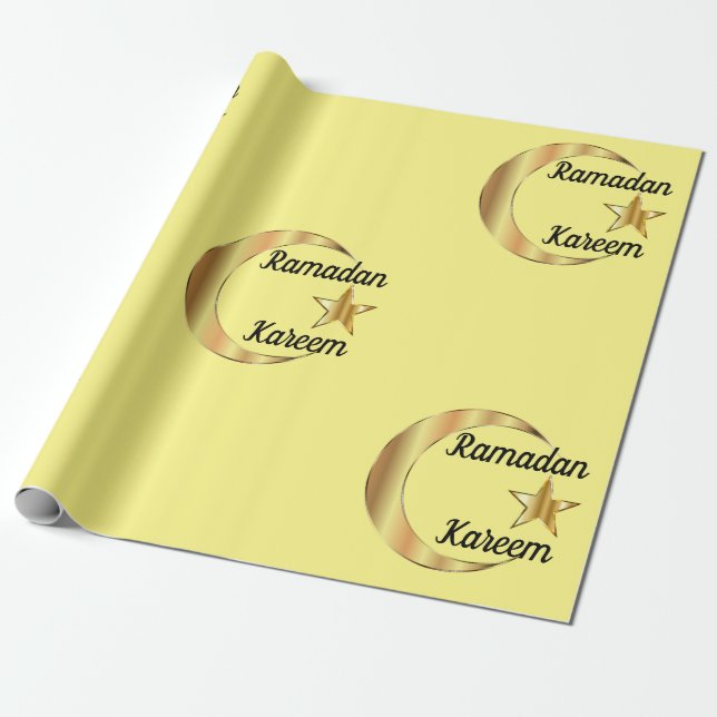 Papel De Presente Ramadan Kareem Wrapping Paper (Desenrolado)