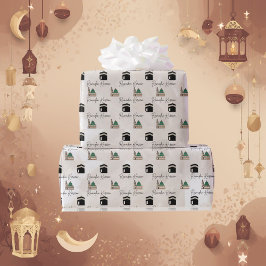 Papel De Presente Ramadan Kareem Wrapping Paper – Kaaba & Masjid 